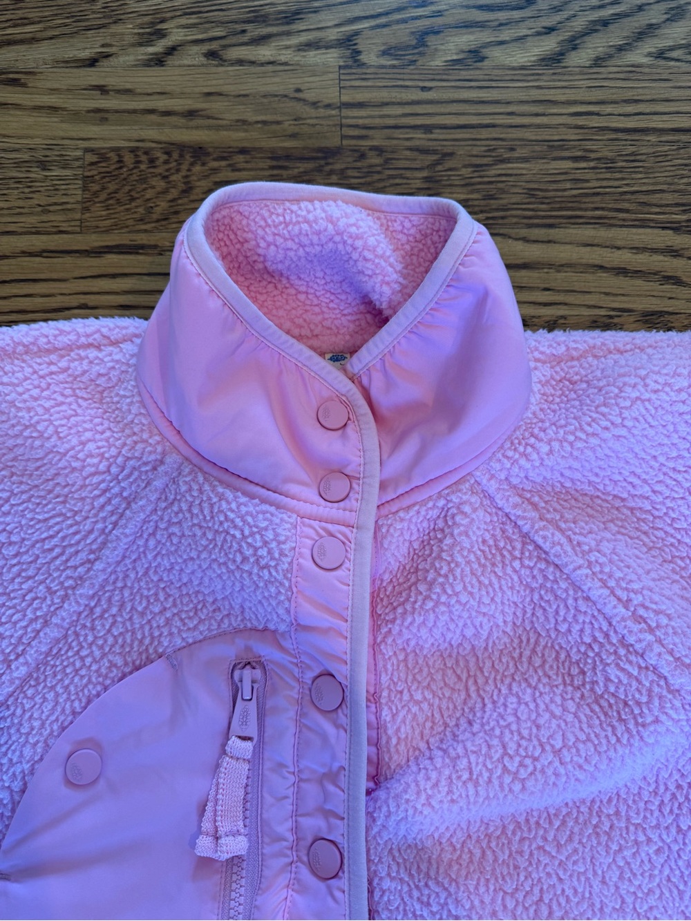 Free People Movement “hit the slopes” Pink Sherpa Fleece Jacket - Picture 3 of 7